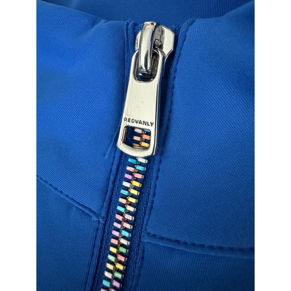 Redvanly Sweatshirt Sweater Mens Large Sevres 1/4 Zip Bridgestone Golf Blue - Picture 2 of 10